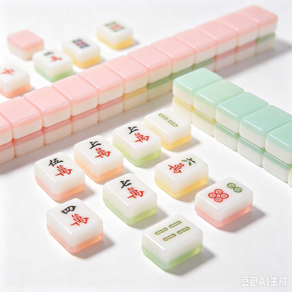 antique style mahjong set